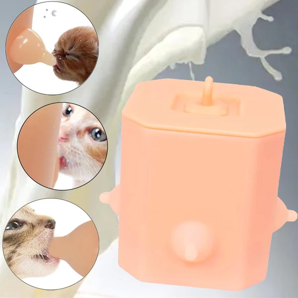 Fine Crafted Maxbell Kitten Newborn Puppy Milk Feeder 4 Nipples Feeding Device Silicone Doggie Organic