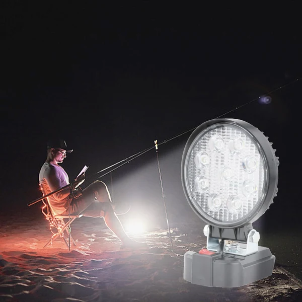 Premium Maxbell Portable LED Work Lights Outdoor Floodlight Lamp for Home Round 11cm Professional