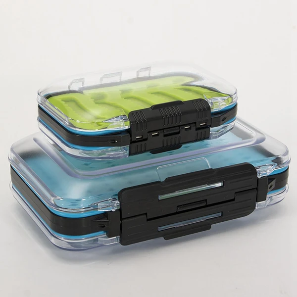 Fine Maxbell Double Sided Fly Fishing Box Fishing Lure Hook Tackle Storage Container Green 106x76x36mm Recyclable