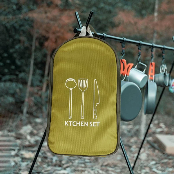 Exceptional Maxbell Portable Cooking Utensils Organizer Bag Compact for Camp Travel Green Elite