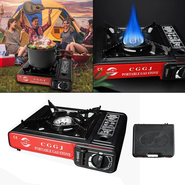 Premium Material Maxbell Portable Gas Stove Windproof Single Burner for Outdoor Cooking Hiking Picnic First-Class