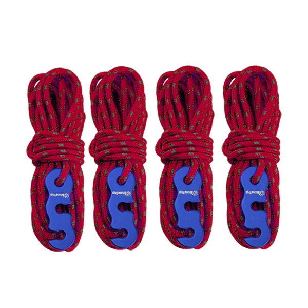 Casual Maxbell 4x Tent Rope with S Tensioner High Strength for Tying Down Tarp Camping Tent Certified