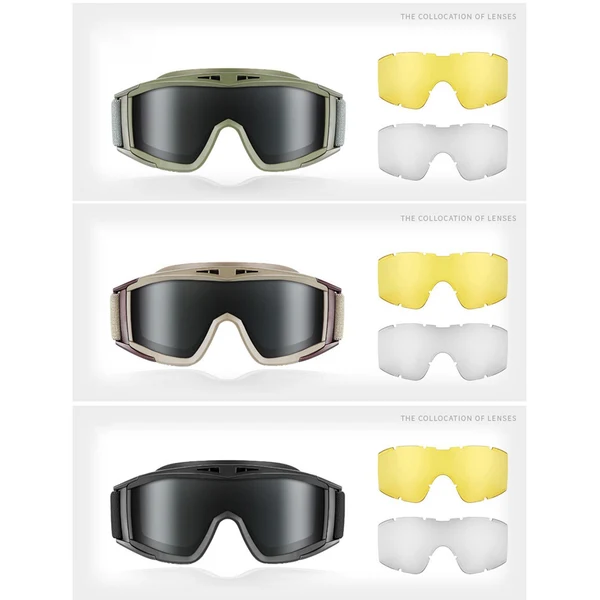 Artisan Maxbell Safety Glasses Shooting Cycling Outdoor Eyeglasses Goggles Men Army Green Healthy