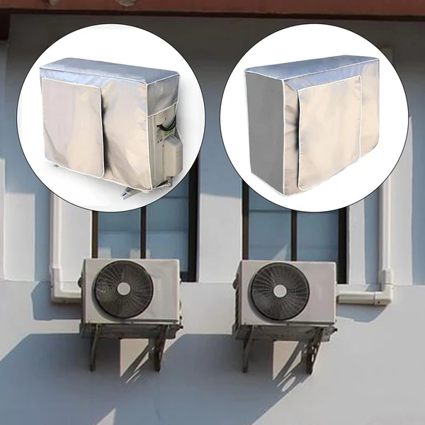 Breathable Maxbell Air Conditioner Cover for Outside Unit Anti Snow Overcover Silver 1.5P Sophisticated
