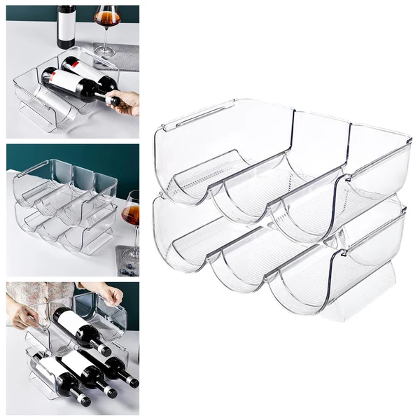Quality Maxbell 2 Pieces Liquor Bottle Stand Display Universal for Home Pantry Countertops Lightweight