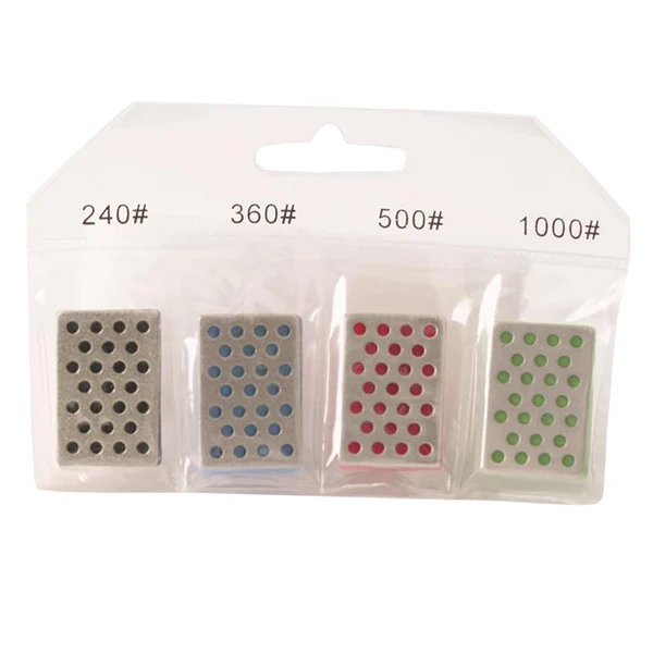 Sustainable Maxbell 4 Pieces Sharpening Stone Grinding Tool for Snowboard Kitchen Knives Jade High-Grade