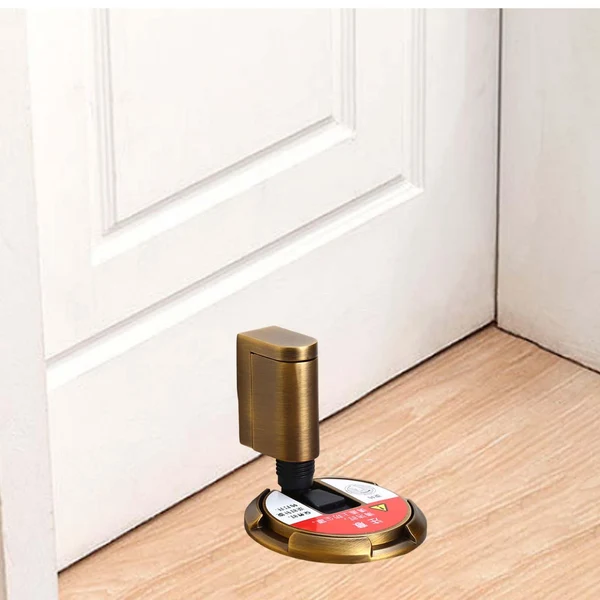 Eco-Friendly Maxbell Anti Collision Door Stops Adjustable Height for Bedroom Yellow Bronze Powerful