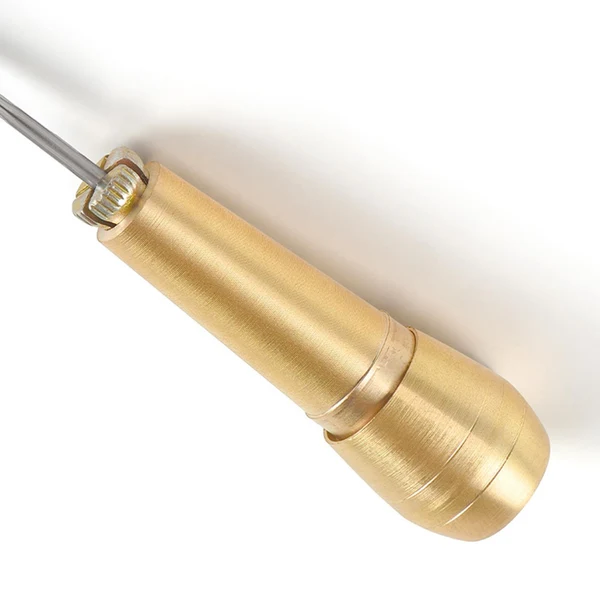 Professional Maxbell 4Pcs Sewing Awl with Copper Handle Shoes Repair Canvas Sewing Tools Tool Kit High-Grade