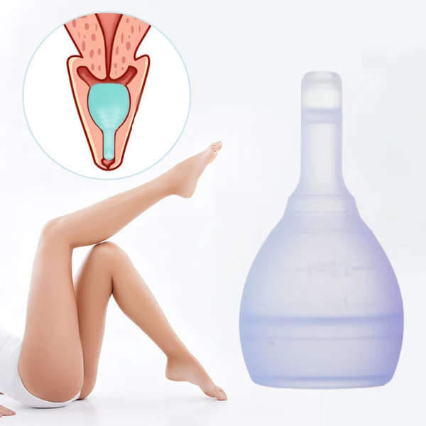 Certified Maxbell Female Silicone Menstrual Cup Breathable Travel Reusable Collector L Purple Exceptional