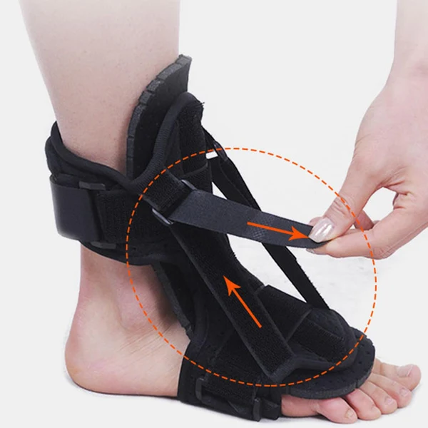 Original Maxbell Adjustable Plantar Fasciitis Night Splint Soft Pad Ligament Belt Black Innovative