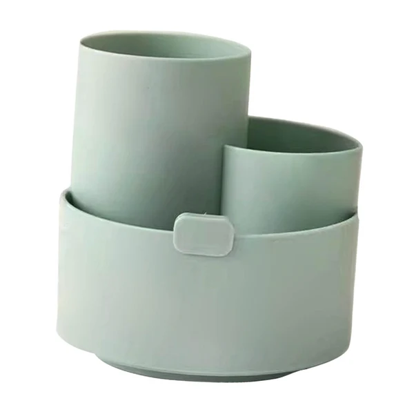 Artisan Maxbell Cute Rotatable Pen Holder Desktop Stationary Multipurpose for Home Green Fine
