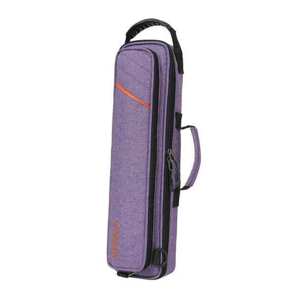 Practical Maxbell Flute Case Lightweight Flute Accessories Portable Wear Resistant Purple Elegant