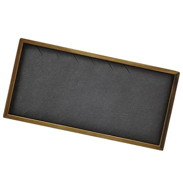Enhanced Maxbell Solid Wood Jewelry Display Tray Props Wood Ring Plate for Bracelet Rings D Exceptional