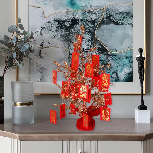 Elegant Maxbell Fortune Tree Chinese New Year Feng Shui Adornment for Home Decor Fruit tree Certified