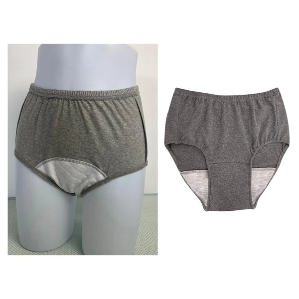 Practical Maxbell Men Reusable Washable Underwear Incontinent Briefs Pant 300CC Dark Gray L Contemporary