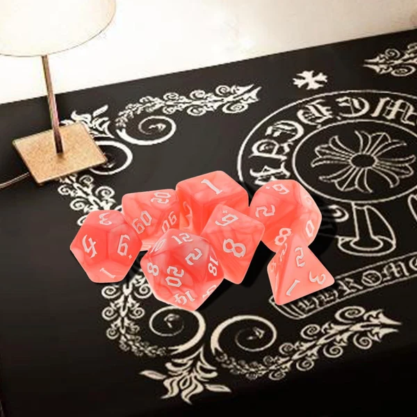 Exceptional Maxbell Polyhedral Dices Different Numbers Engraved Puzzle Game Gifts Watermelon Red Organic