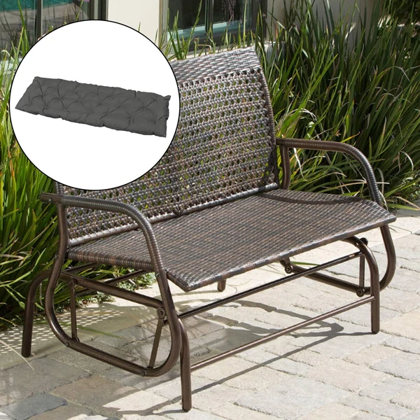Pure Maxbell Bench Swing Chair Cushion Seat Pad Garden Furniture Indoor Outdoor Decorate Dark gray 150x50cm High-Grade