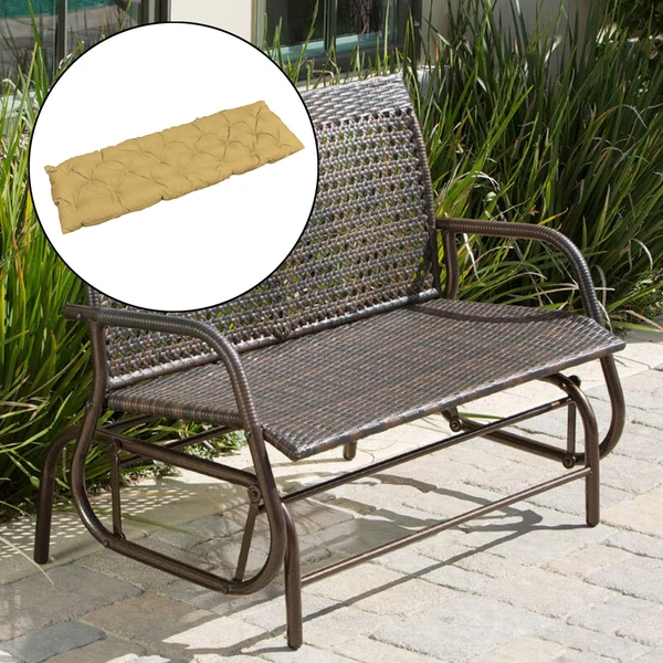 Luxury Maxbell Bench Swing Chair Cushion Seat Pad Garden Furniture Indoor Outdoor Decorate Khaki 120x50cm Sustainable