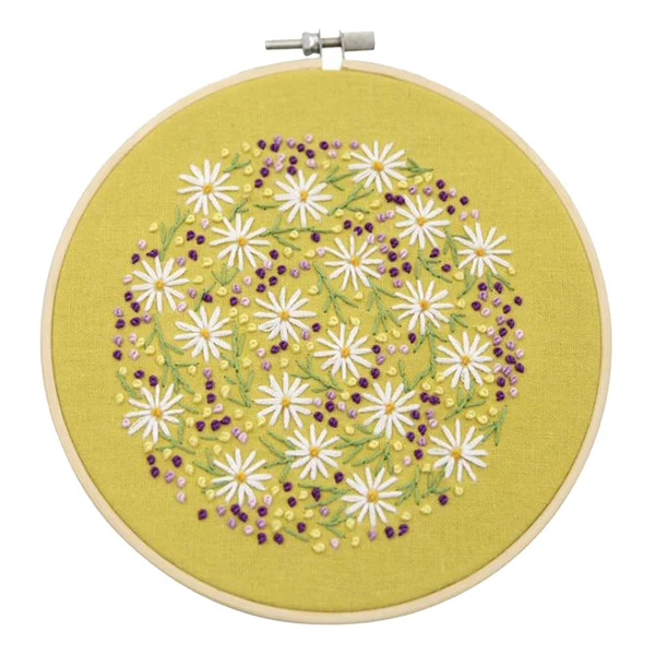 Excellent Maxbell Embroidery Hoop Kids Adult Cross Stitch Threads Kits - Flower Leaves Style 5 Proven