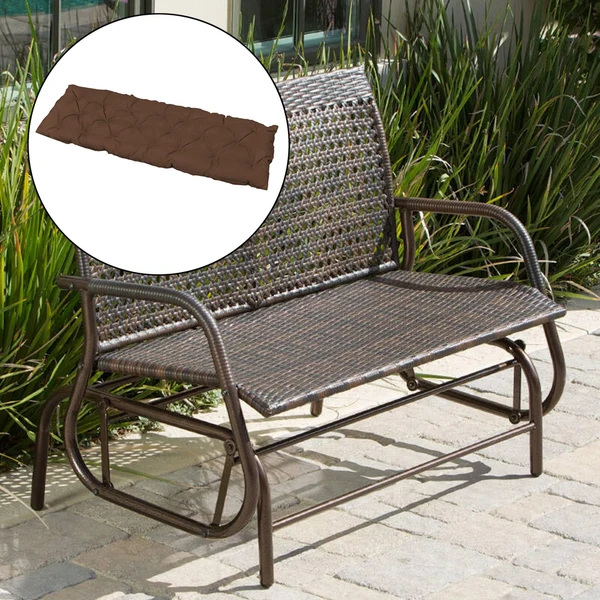 Smart Maxbell Bench Swing Chair Cushion Seat Pad Garden Furniture Indoor Outdoor Decorate Coffee 150x50cm Long-Lasting