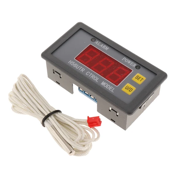 Premium Material Maxbell 1Piece AC 200V High Temperature Digital Thermostat Temperature Controller Red output 10A without back cover Breathable