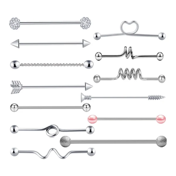 Reliable Maxbell Stainless Steel Industrial Barbell Earrings Official