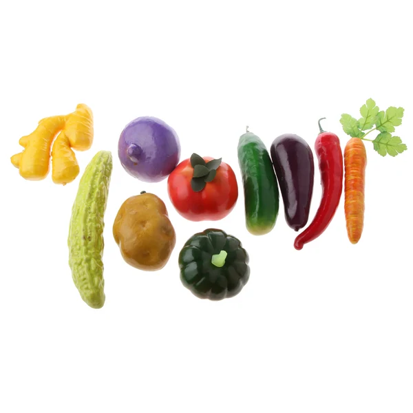 Soft Maxbell 10pcs Manmade Colorful Vegetables Toy Imitation Food Store Cabinet Decorative Vegetables Toy Traditional