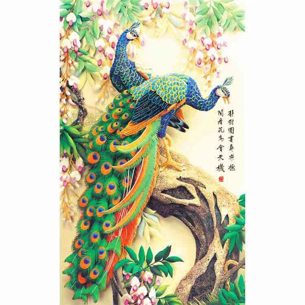 Consistent Maxbell DIY 5D Diamond Painting Spirit of Peacok Embroidery Cross Stitch Home Decor Fine Crafted