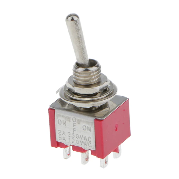 Authentic Maxbell 5pcs Red SPST Miniature Toggle Switch on off Change Model Railway Hobby Green