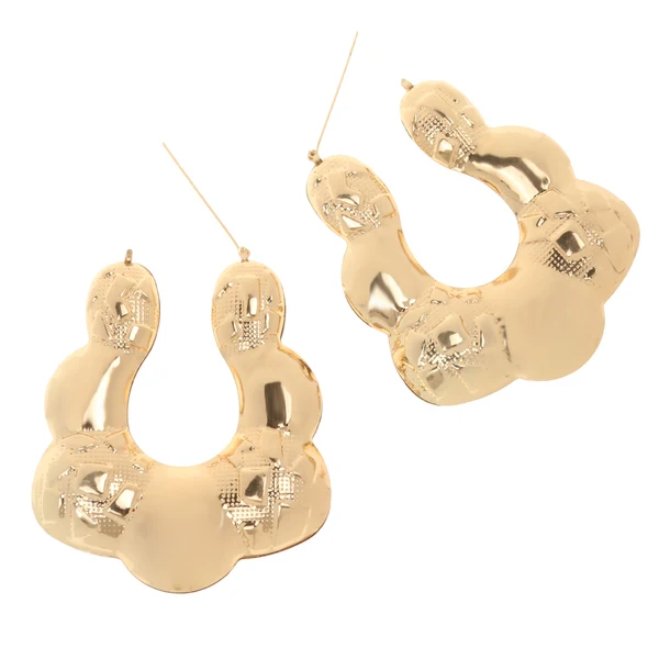 Refined Maxbell 1 Pair Gold Big Hoop Large Circle Earrings Women Lady Statement Earrings Relaxed