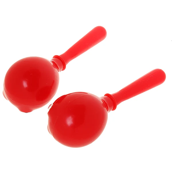 Comfortable Maxbell 1 Pair Plastic Maracas Children Hand Percussion Set Children Musical Instrument Toys Red Exceptional