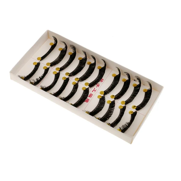 Casual Maxbell 10 Pairs Natural Long Thick Soft False Eyelashes lashes Handmade Makeup H32 Eco-Friendly