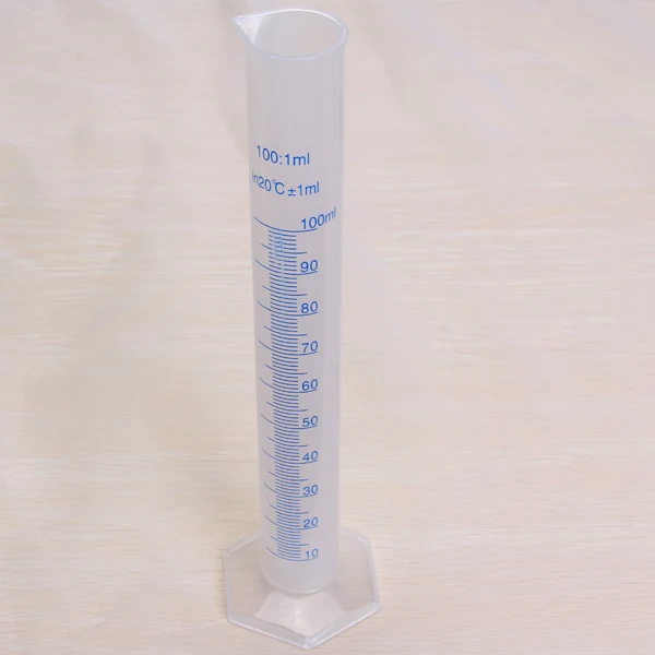 Practical Maxbell 100ml Transparent Plastic Graduated Cylinder Superior