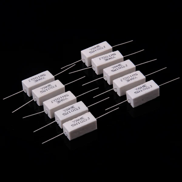 Superior Maxbell 10pcs 5W 10 Ohm Ceramic Power Resistors Reliable