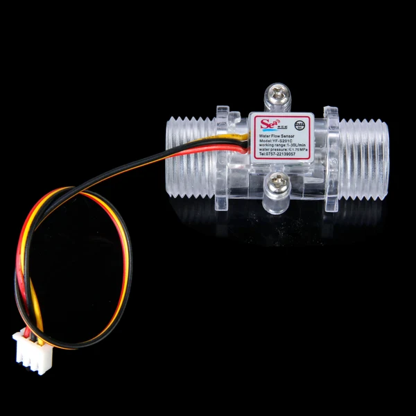 First-Class Maxbell Transparent Water Flow Sensor Flowmeter Hall Flow Sensor Water control 1-30L min High-Performance