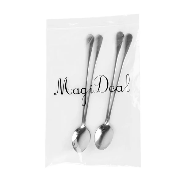 Consistent Maxbell 4 x Super Long Stainless Steel Spoons for Coffee Honey Spoon Tableware Excellent