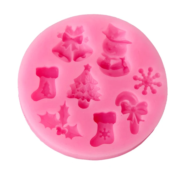 Fast Maxbell Mini Christmas Silicone Clay Chocolate Soap Mould Fondant Cake Decorating Powerful