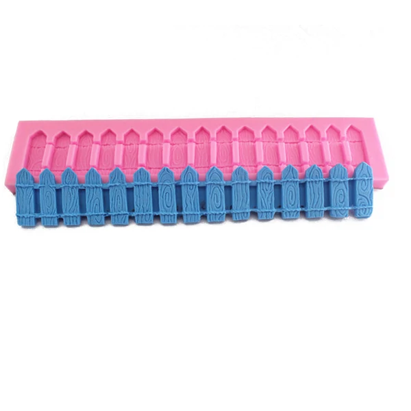 Contemporary Maxbell Picket Fence Silicone Fondant Cake Decorating Mold Chocolate Baking Mould User-Friendly