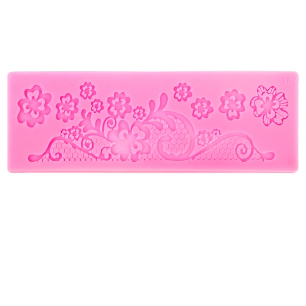 Elite Maxbell 1 x Silicone Fondant Cake Lace Sugar Craft Mat Cake Texture Molds Pink Natural