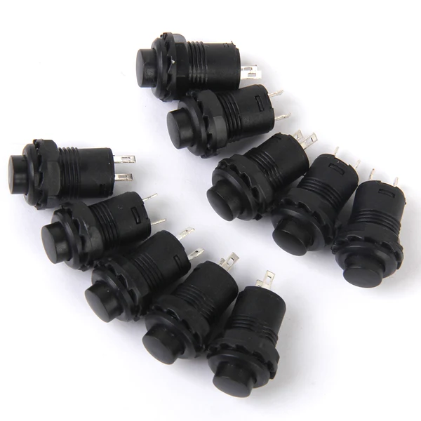Top-Quality Maxbell 10 x Car Boat Locking Dash OFF-ON Push Button Switch Black Safe