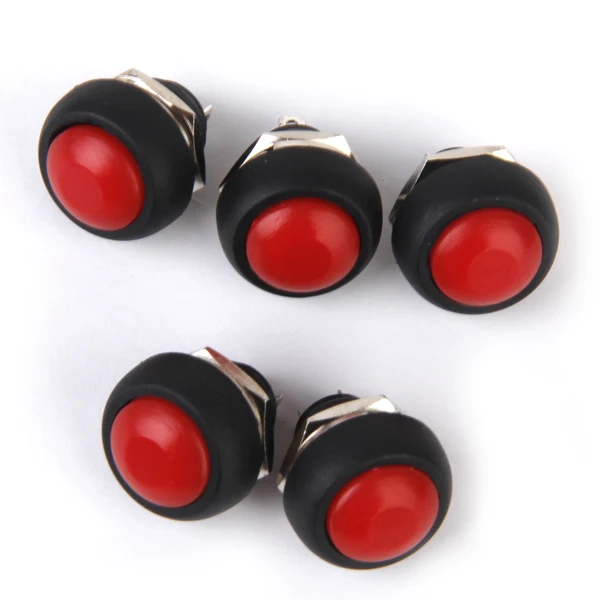 Proven Maxbell 5 x Momentary Push Button Horn Switch for Doorbell Boat Car Waterproof Red Crafted