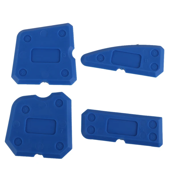 Secure Maxbell Caulking Tool Kit Joint Sealant Silicone Grout Remover Scraper 4PCS Blue Environmentally Friendly