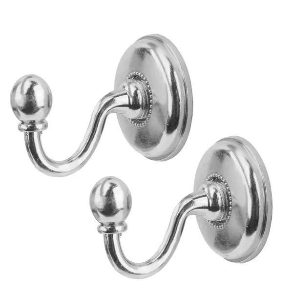 Stylish Maxbell Curtain Drapery Tiebacks Door Wall Tassel Hooks Holder Hanger 2pcs Silver Versatile