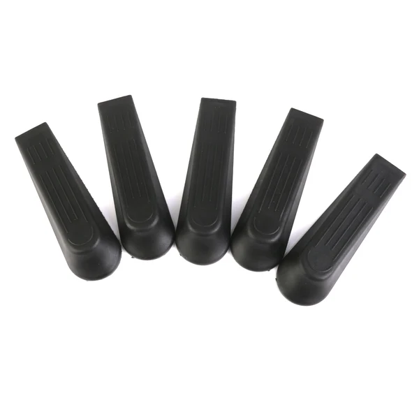 Recyclable Maxbell Plastic Door Stop Stoppers Door Block Wedges 5PCS Black Premium Material