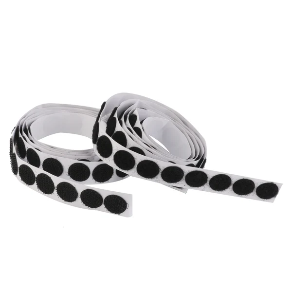 Quality Maxbell 140 Pieces Self Adhesive Hook Loop Coins Dots 16 mm Black Effective