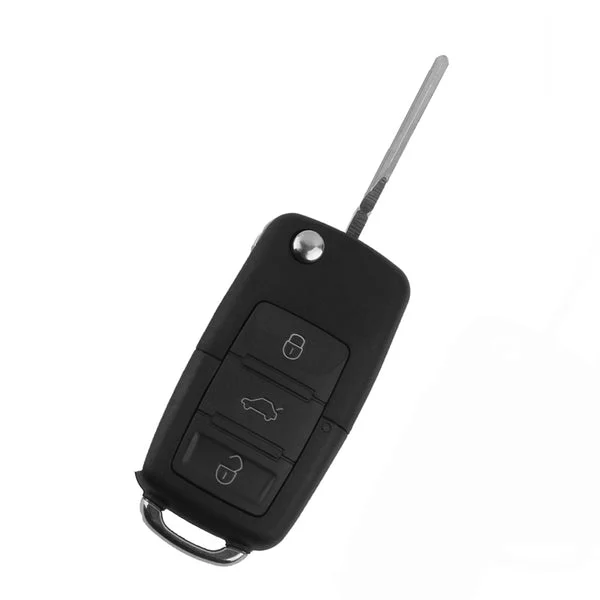 User-Friendly Maxbell 3 Button Pad Remote Flip Key Shell Case Cover Holder Fits VW PASSAT GOLF Stylish