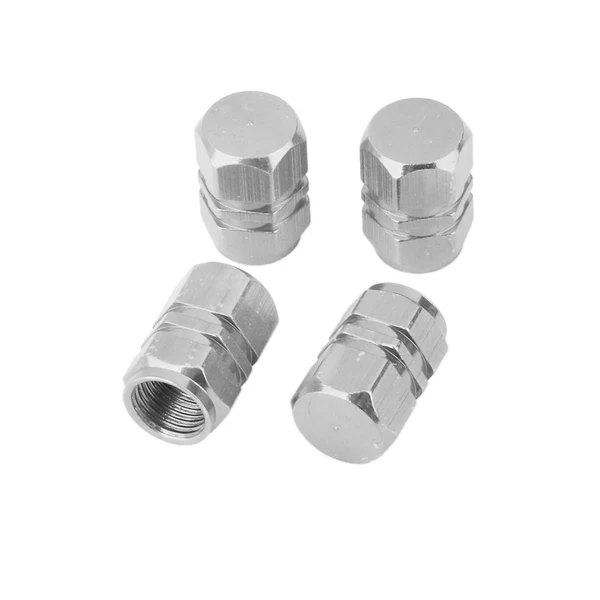 Minimalist Maxbell 4x Aluminum Tire Wheel Rims Stem Air Valve Caps Tyre Cover Car Truck Silver Original