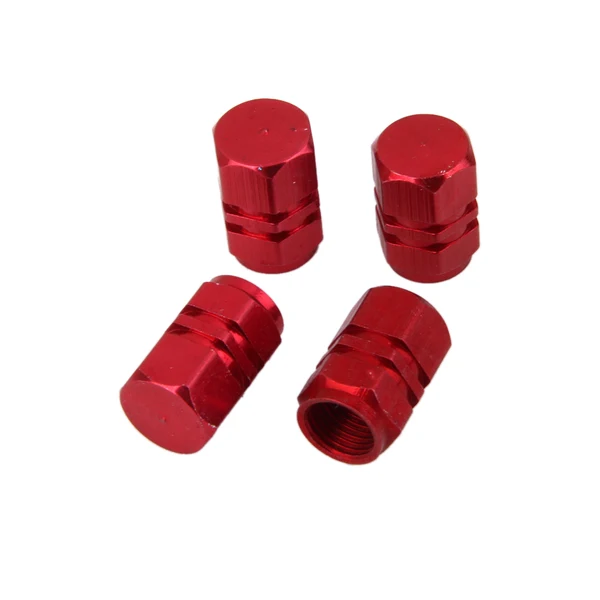 Verified Maxbell 4x Aluminum Tire Wheel Rims Stem Air Valve Caps Tyre Cover Car Truck Red Long-Lasting