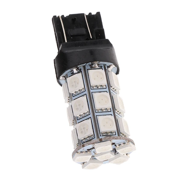 High-Performance Maxbell T20 27SMD 5050 Reverse Back Up Tail Brake Stop Turn LED Light Bulb -Yellow Smooth