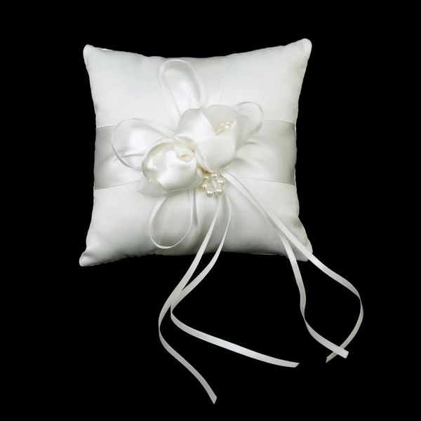 Soft Maxbell Lovely Ivory Bud Flower Wedding Ring Pillow 15cmx15cm Responsible